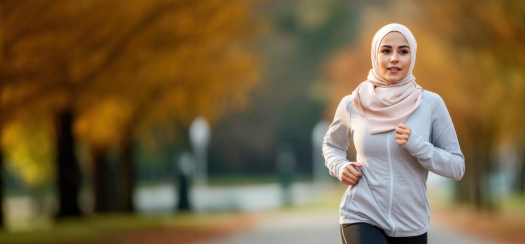 Jogging outdoors running sports.